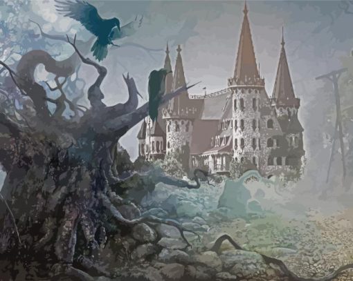 Fantasy Creepy Castle Diamond Paintings