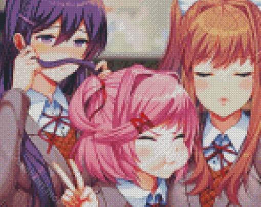 Doki Doki Literature Diamond Paintings