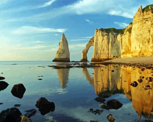 Etretat Illustration Diamond Paintings