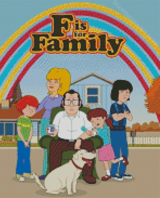 F Is for Family Poster Diamond Paintings