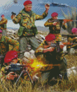 Falklands War Soldiers Diamond Paintings