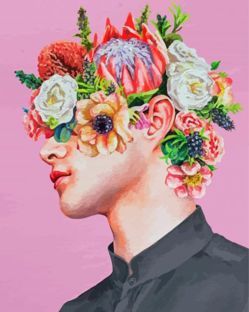 Floral Man Art Diamond Paintings