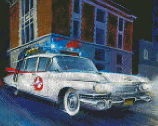 Ghostbusters Ecto 1 Art Diamond Paintings