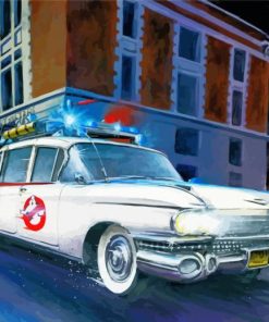 Ghostbusters Ecto 1 Art Diamond Paintings