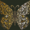 Golden Butterfly Diamond Paintings