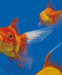 Gold Fish Diamond Paintings