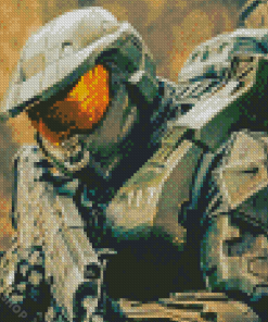 Halo Master Chief Game Diamond Paintings