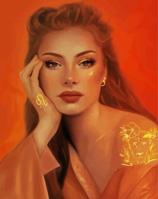 Leo Zodiac Woman Diamond Paintings