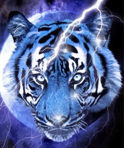 Lightining Tiger Diamond Paintings