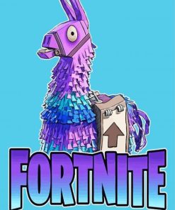 Llama Fortnit Diamond Paintings