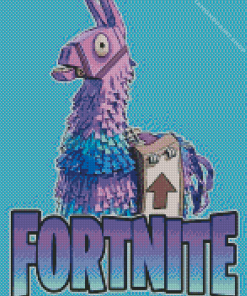 Llama Fortnit Diamond Paintings