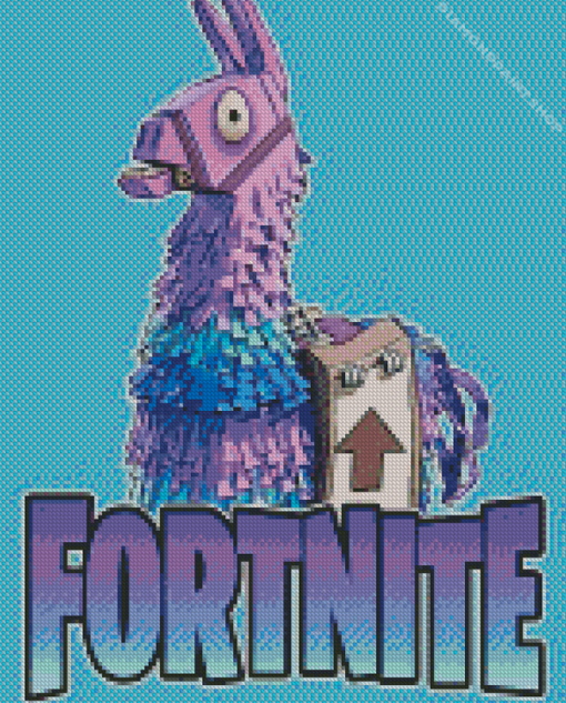 Llama Fortnit Diamond Paintings