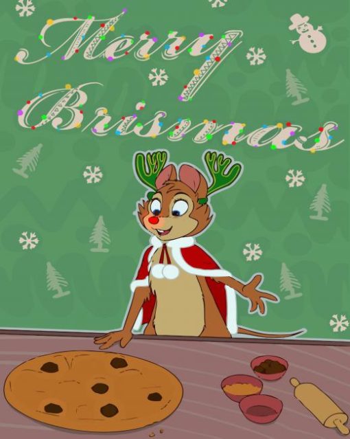 Merry Christmas Mouse Art Diamond Paintings