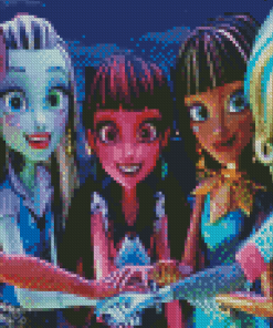 Monster High Cartoon Diamond Paintings