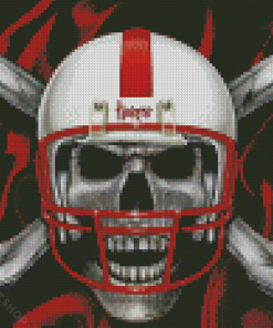 Nebraska Hsukers Blackshirts Skull Diamond Paintings