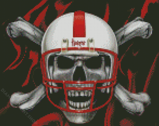 Nebraska Hsukers Blackshirts Skull Diamond Paintings