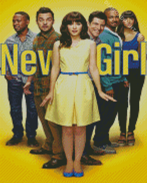 New Girl American Sitcom Poster Diamond Paintings