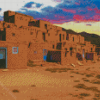 New Mexico Houses Diamond Paintings