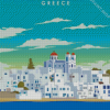 Paros Greece Poster Diamond Paintings