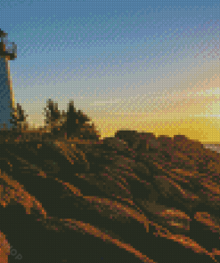 Plymouth Lighthouse Diamond Paintings