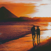 Romantic Beach Walk Diamond Paintings