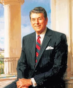 Ronald Regan Portrait Diamond Paintings