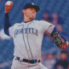 Seattle Mariners Baseball Player Diamond Painting