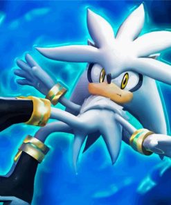 Silver The Hedgehog Anime Diamond Paintings