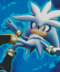 Silver The Hedgehog Anime Diamond Paintings