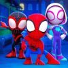 Spidery And Friends Cartoon Diamond Paintings