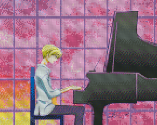 Tamaki Suoh Playing Piano Diamond Paintings