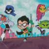 Teen Titans Heroes Diamond Paintings