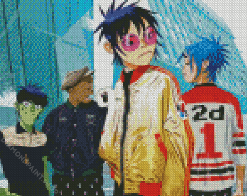 The Gorillaz Band Diamond Paintings