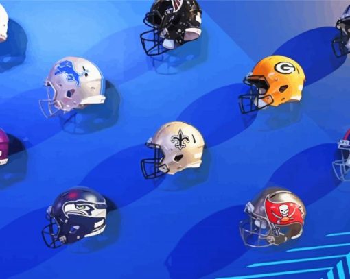 The Nfl Helmets Diamond Paintings