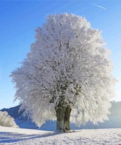 White Tree Diamond Paintings