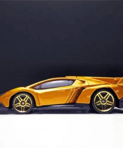 Yellow Hot Wheels Diamond Paintings