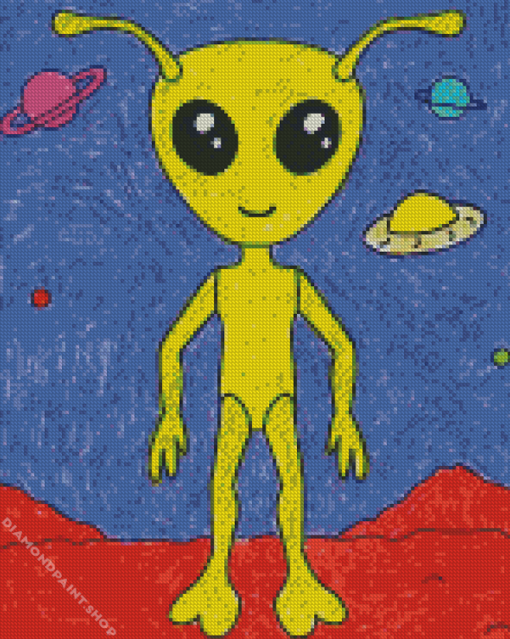 Adorable Alien Diamond Paintings