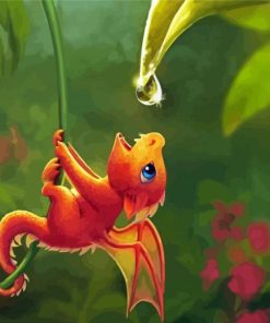 Adorable Baby Dragon Diamond Paintings