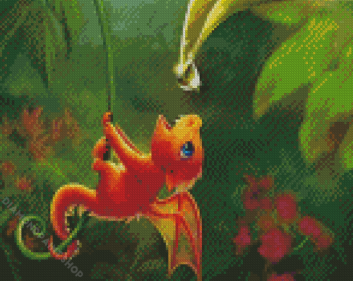 Adorable Baby Dragon Diamond Paintings