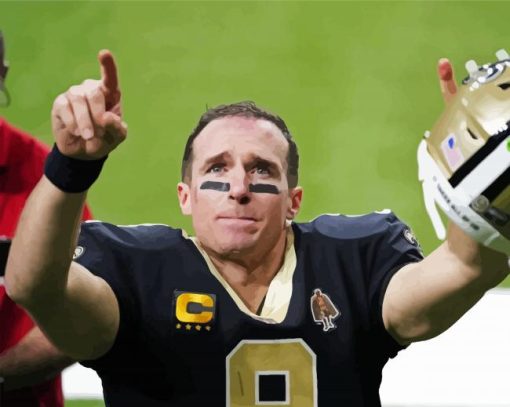 Aesthetic Drew Brees Diamond Paintings