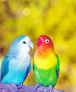 Lovely Lovebirds Diamond Paintings