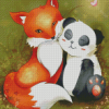 Aesthetic Panda And Fox Diamond Paintings