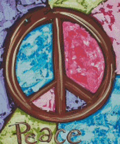 Aesthetic Peace Symbol Diamond Paintings