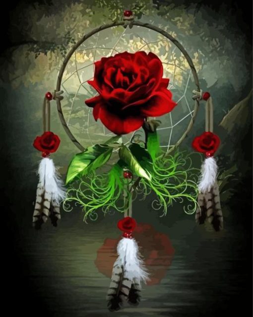 Aesthetic Rose In Dreamcatcher Diamond Paintings