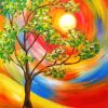 Aesthetic Abstract Tree Diamond Paintings