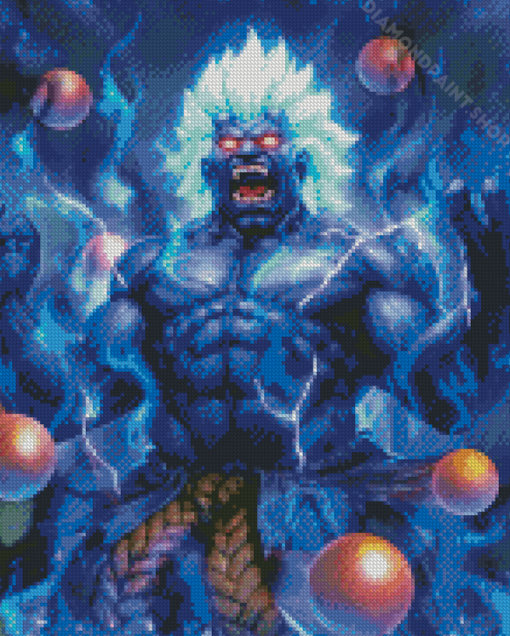 Akuma Street Fighter Art Diamond Paintings