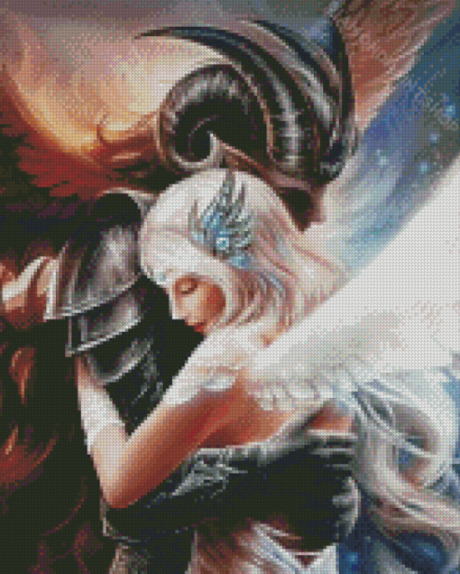 Angel And Devil Ladies In Love Diamond Paintings