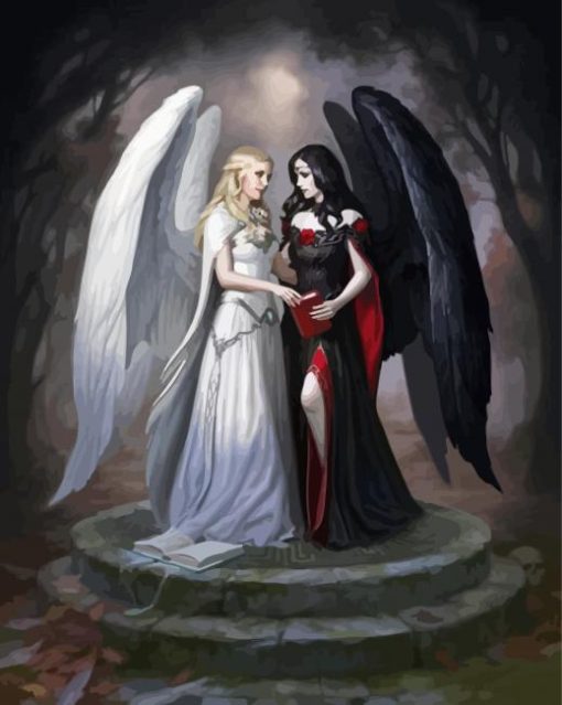 Angel And Devil Ladies Diamond Paintings