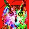 Colorful Abstract Owl Art Diamond Paintings