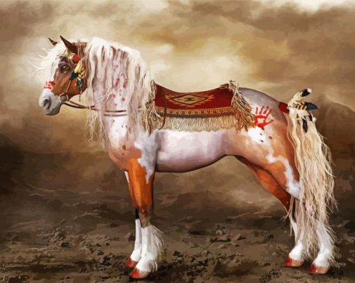 Cool Native American Horse Diamond Paintings